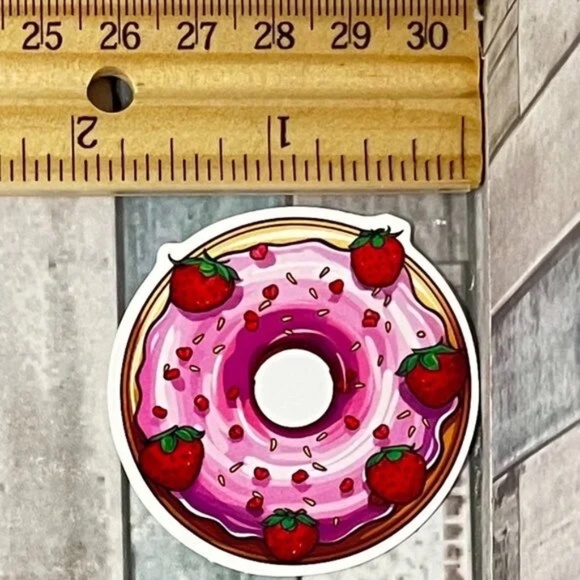 Other - 🌀10/$10🌀 Donut Reusable Waterproof Vinyl Sticker Decal